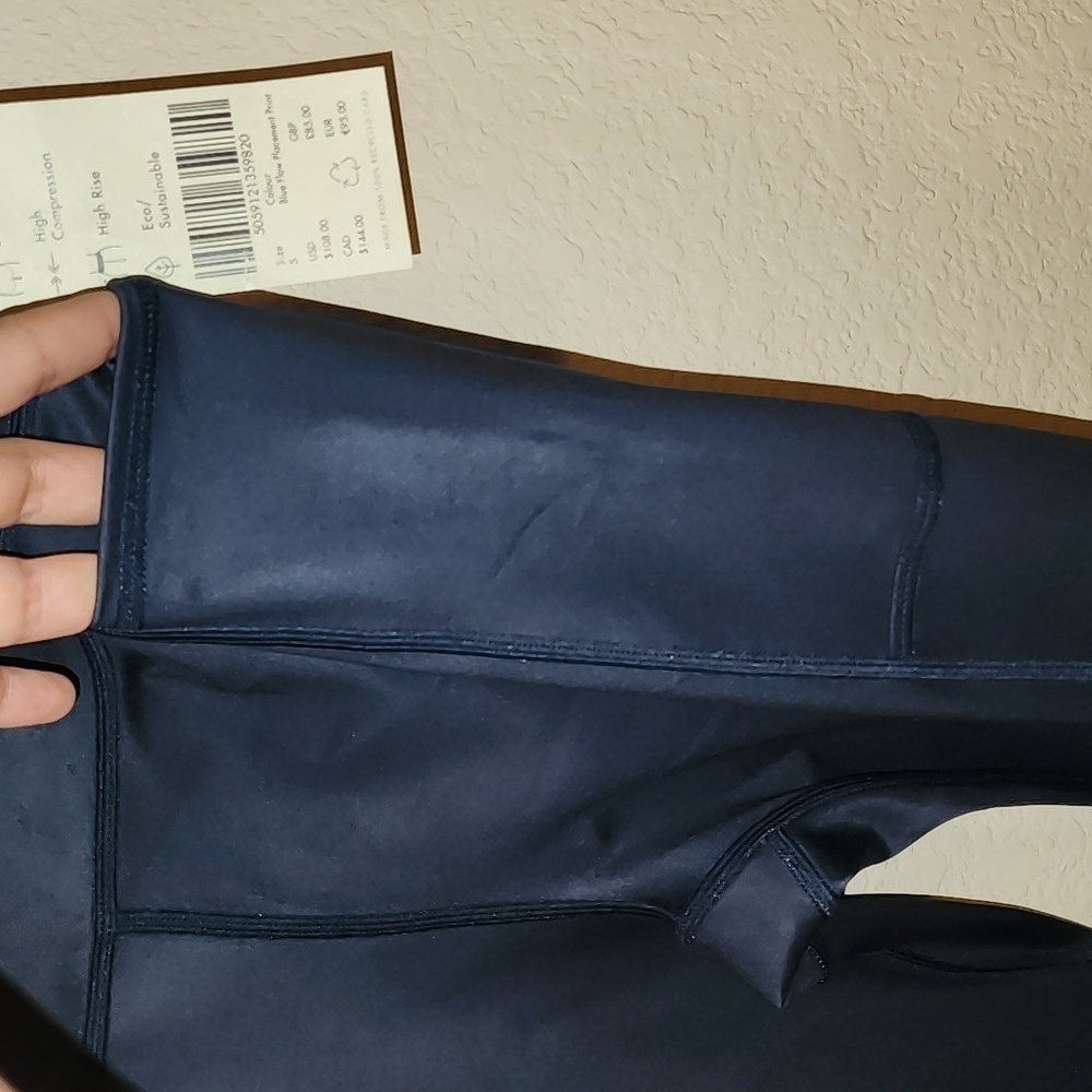 Sweaty Betty London Blue Athlete 7/8 Length Workout High Rise Leggings - Picture 5 of 7